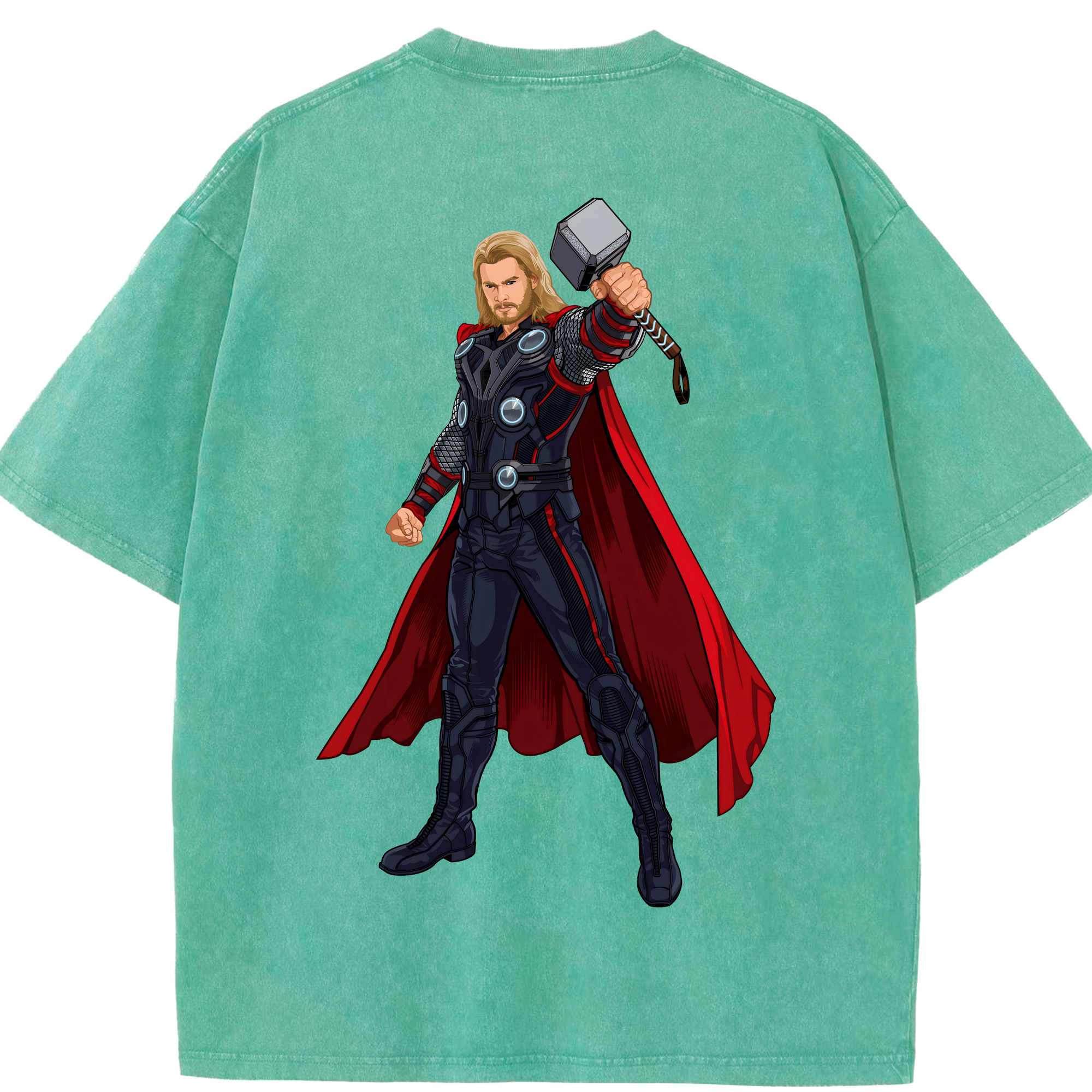 （画像用） アベンジャーズ The Avengers 綿100% ヴィンテージ風 半袖Tシャツ（背面プリント）